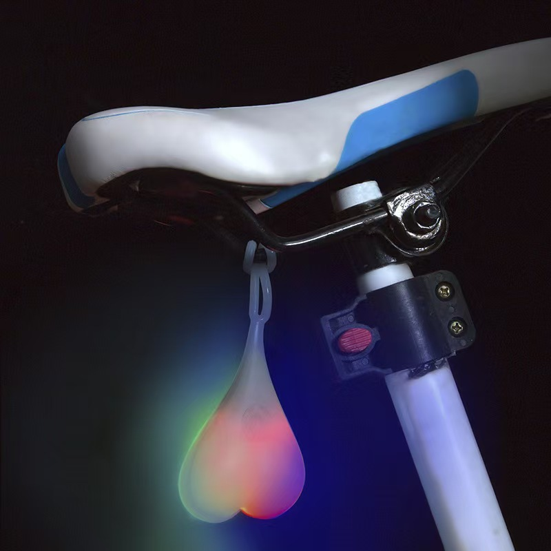 Heart-Shaped LED Light with Silicone Clip