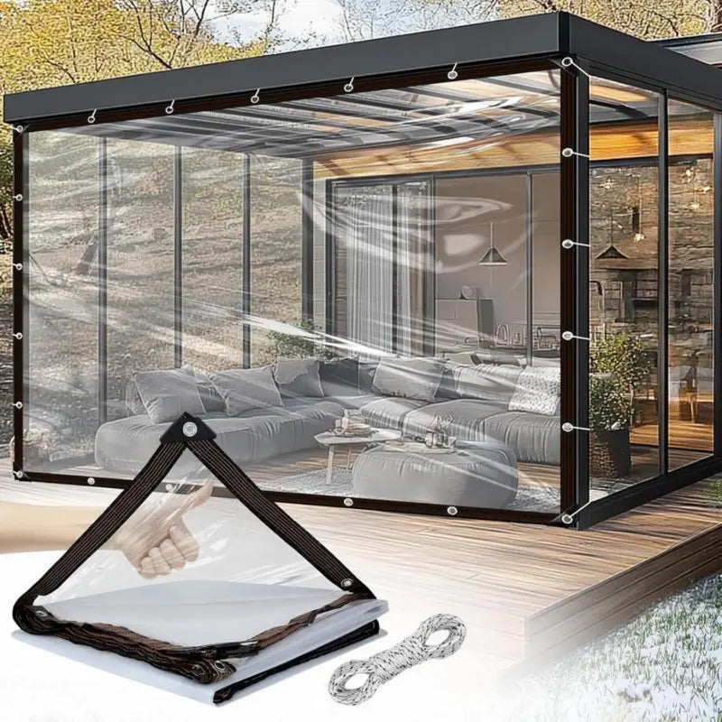Waterproof Clear Tarp with Grommets