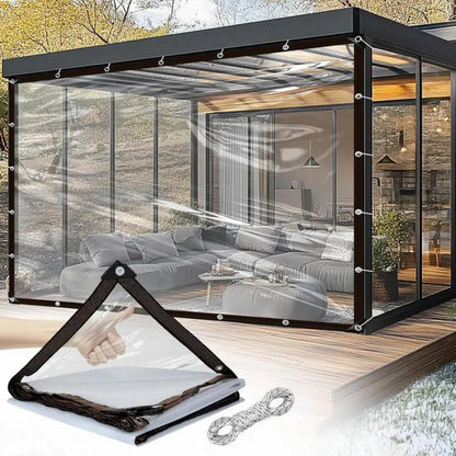 Waterproof Clear Tarp with Grommets
