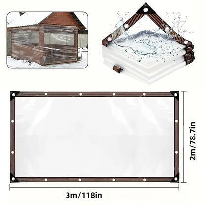 Waterproof Clear Tarp with Grommets