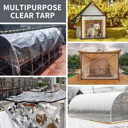 Waterproof Clear Tarp with Grommets