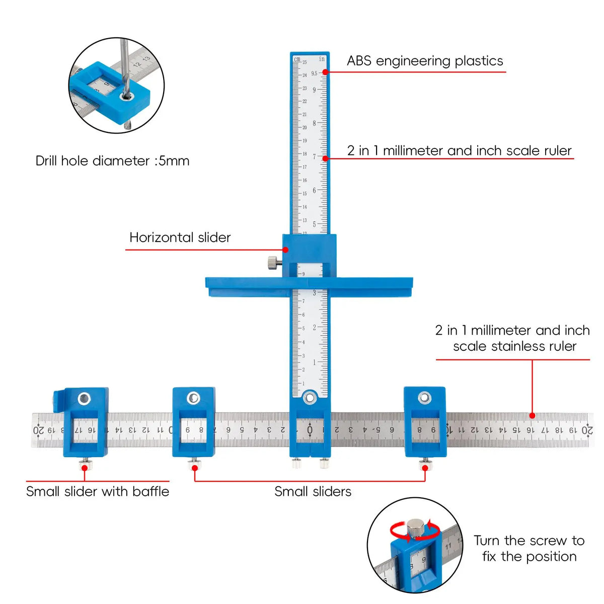 Cabinet Hardware Jig | Precision Handle & Knob Template