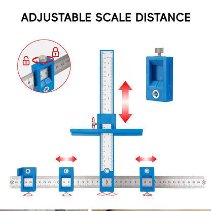 Cabinet Hardware Jig | Precision Handle & Knob Template
